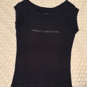 Harley-Davidson Women's Black Short Sleeve Tee